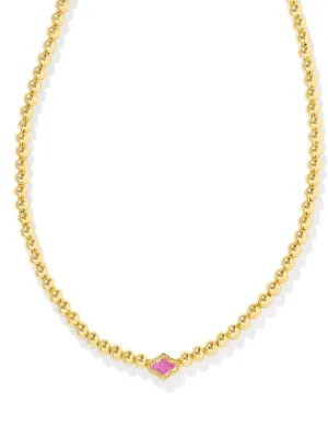 Kendra Scott Abbie Beaded Necklace - Gold Azalea Illusion