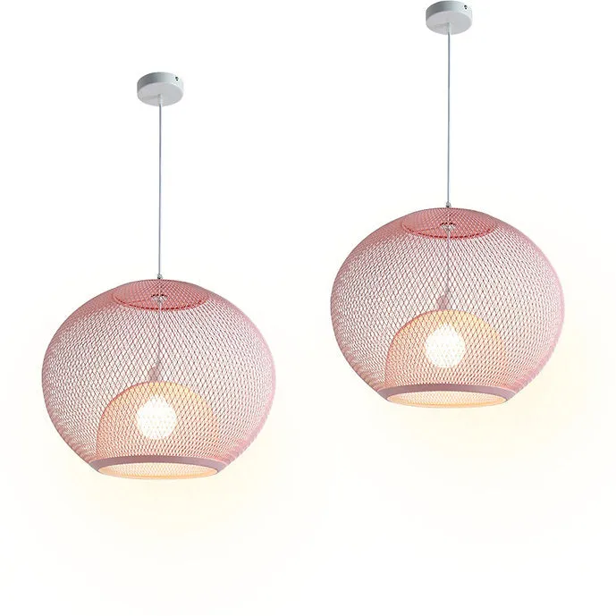 LED Colourful Birdcage Macaroon Pendant Light