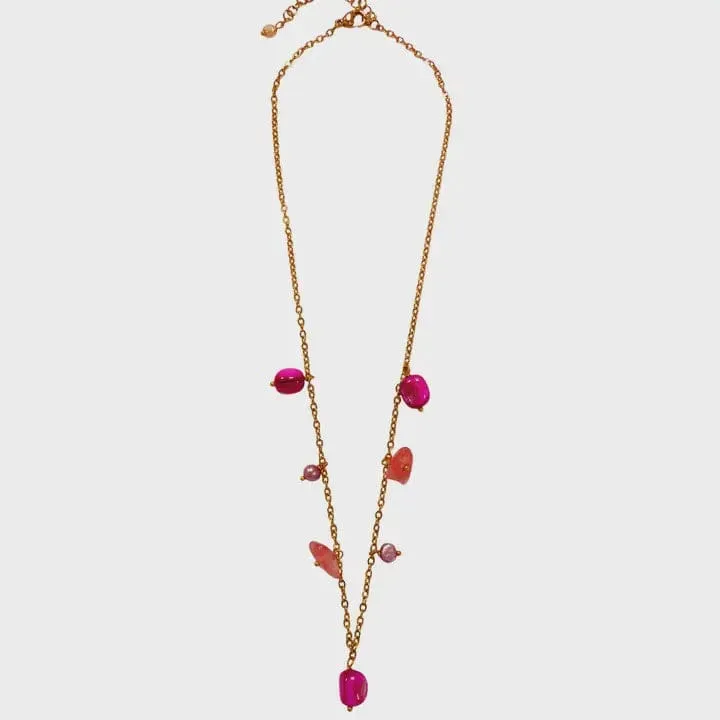 Lotusfeet Chips Necklace Cherry Quartz