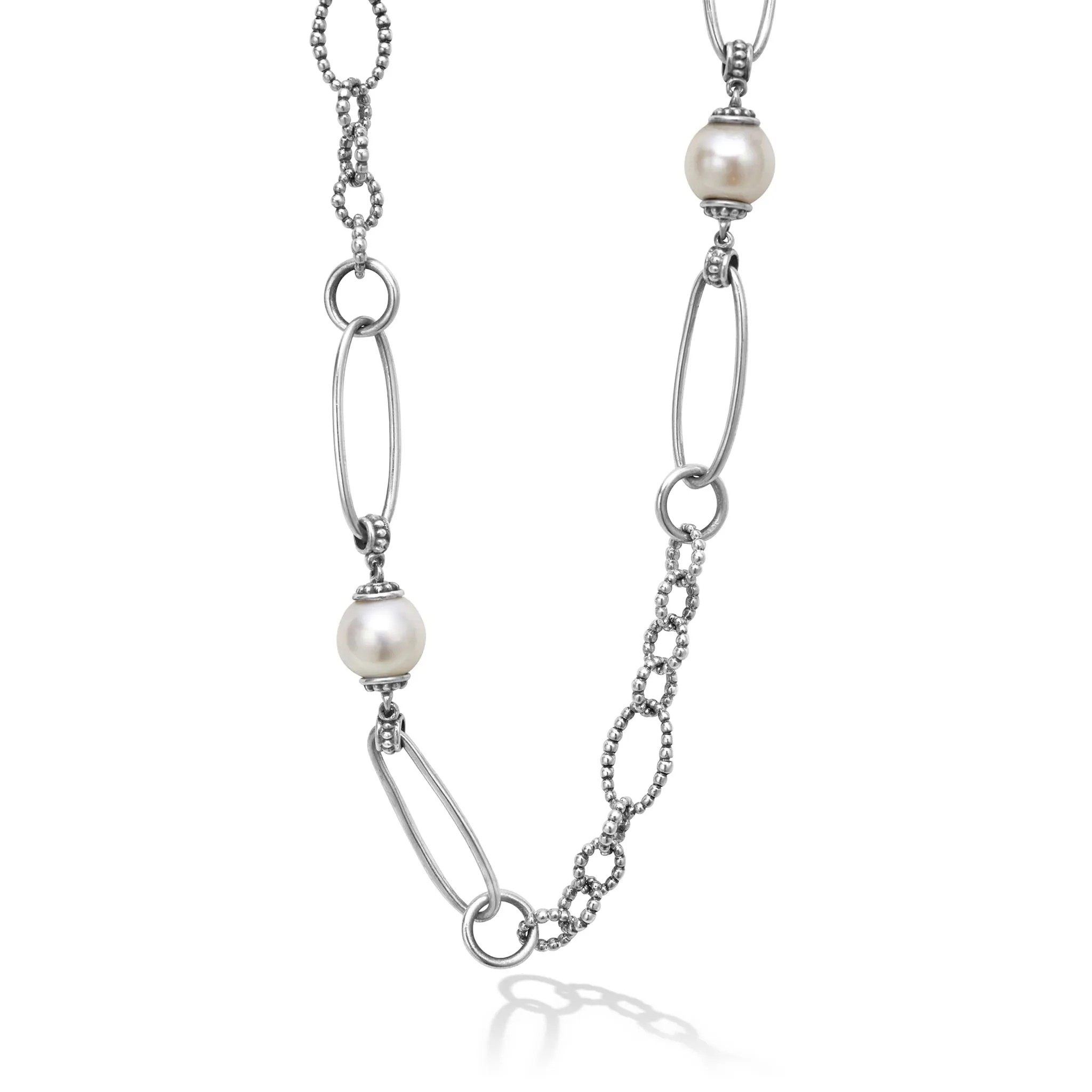 Luna Pearl Link Necklace