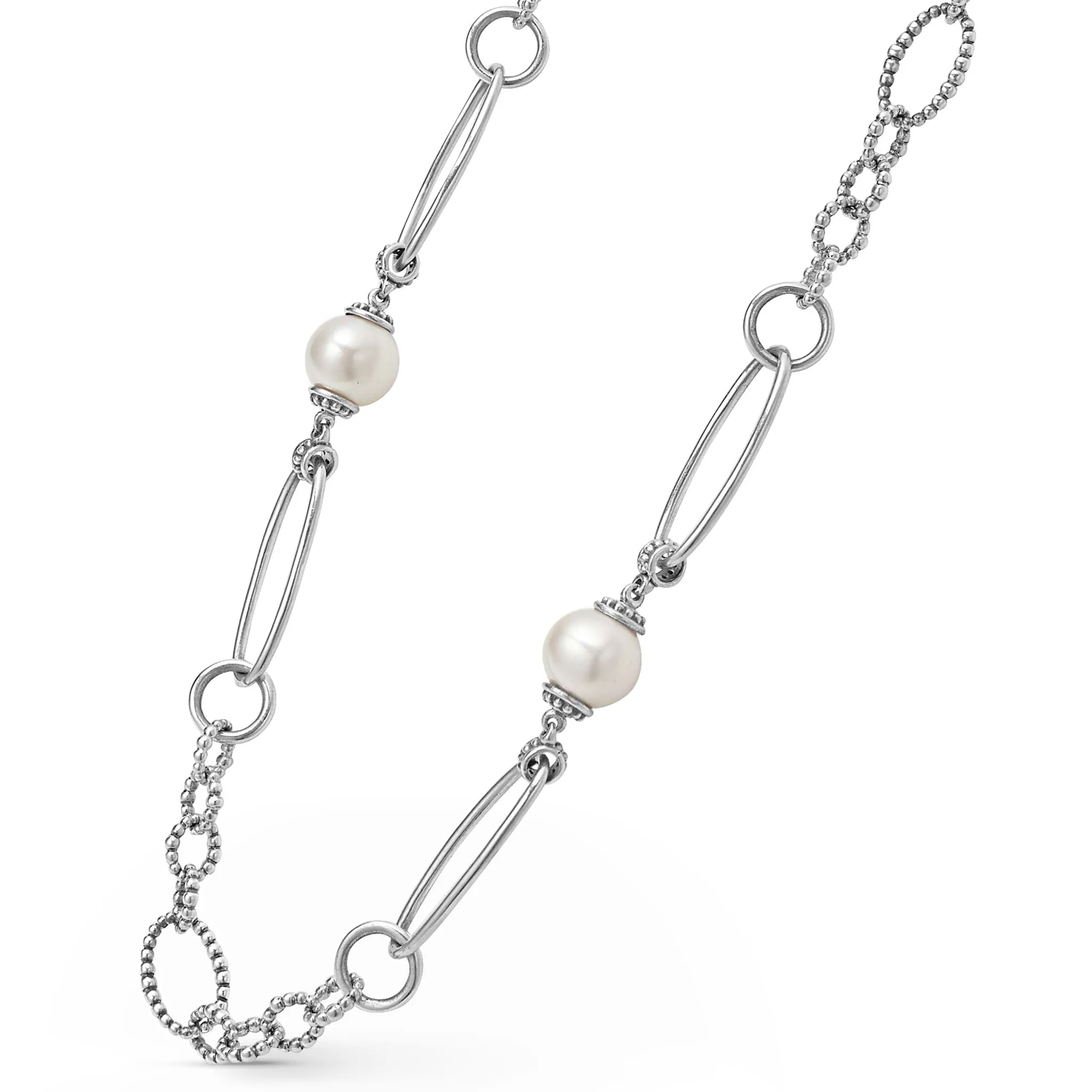 Luna Pearl Link Necklace