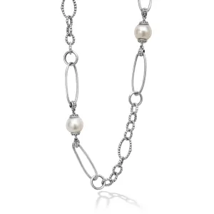 Luna Pearl Link Necklace