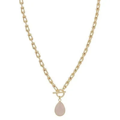 Meghan Browne Bran Necklace - Pink Quartz