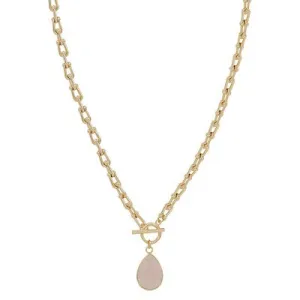 Meghan Browne Bran Necklace - Pink Quartz