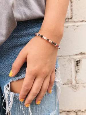 Mixed Gemstone-Crystal Bracelet // Petite