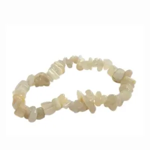 Moonstone Chip Bracelet | Real Stone for Intuition & Emotional Balance