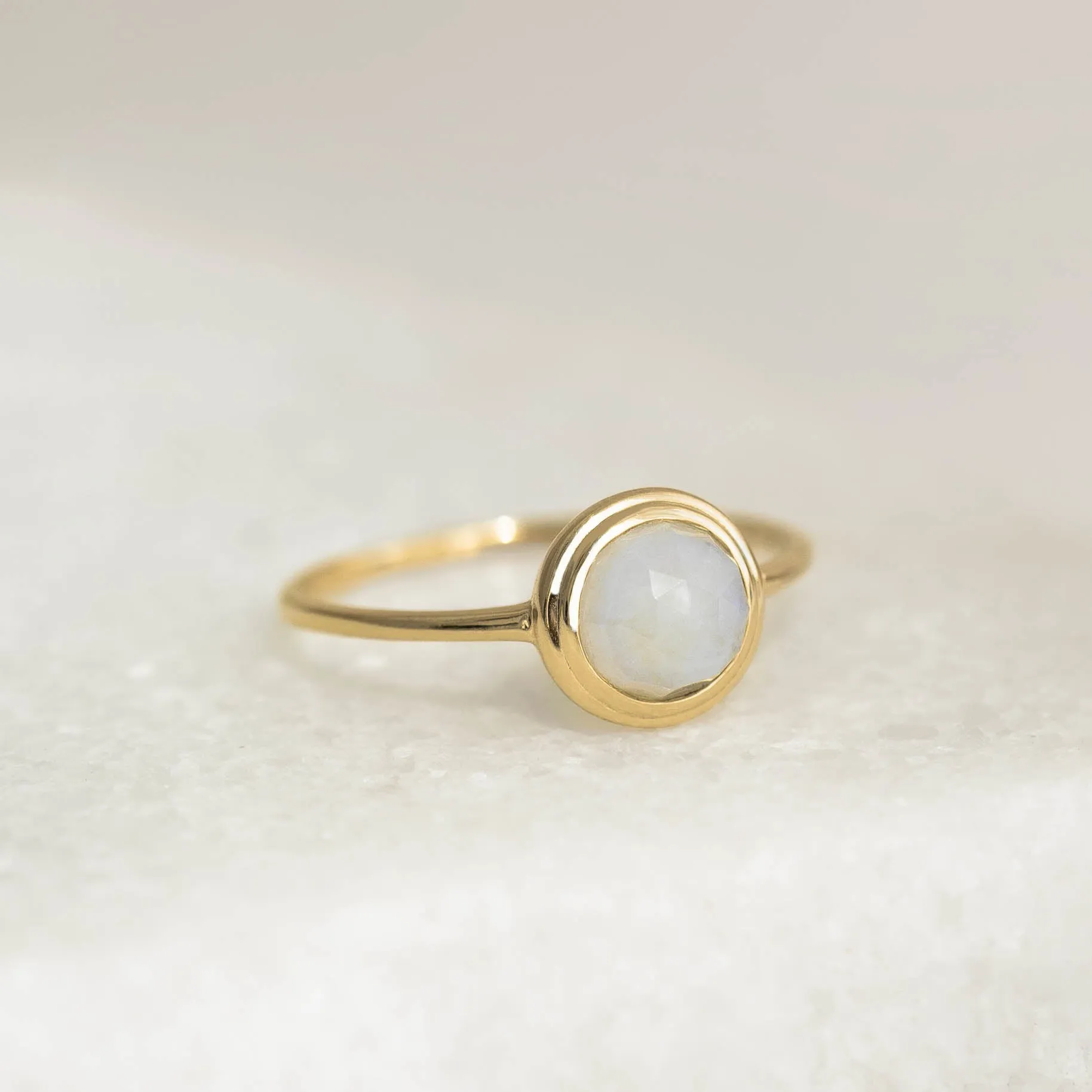 Moonstone Ring 14k Gold - Zosia