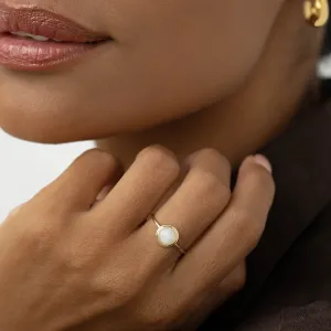 Moonstone Ring 14k Gold - Zosia