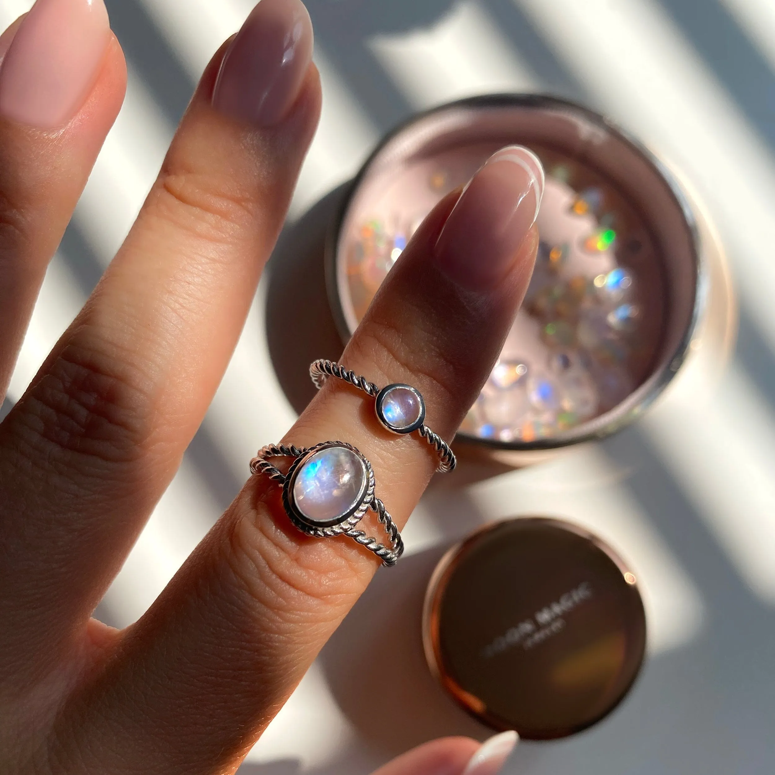 Moonstone Ring - Lynx Light