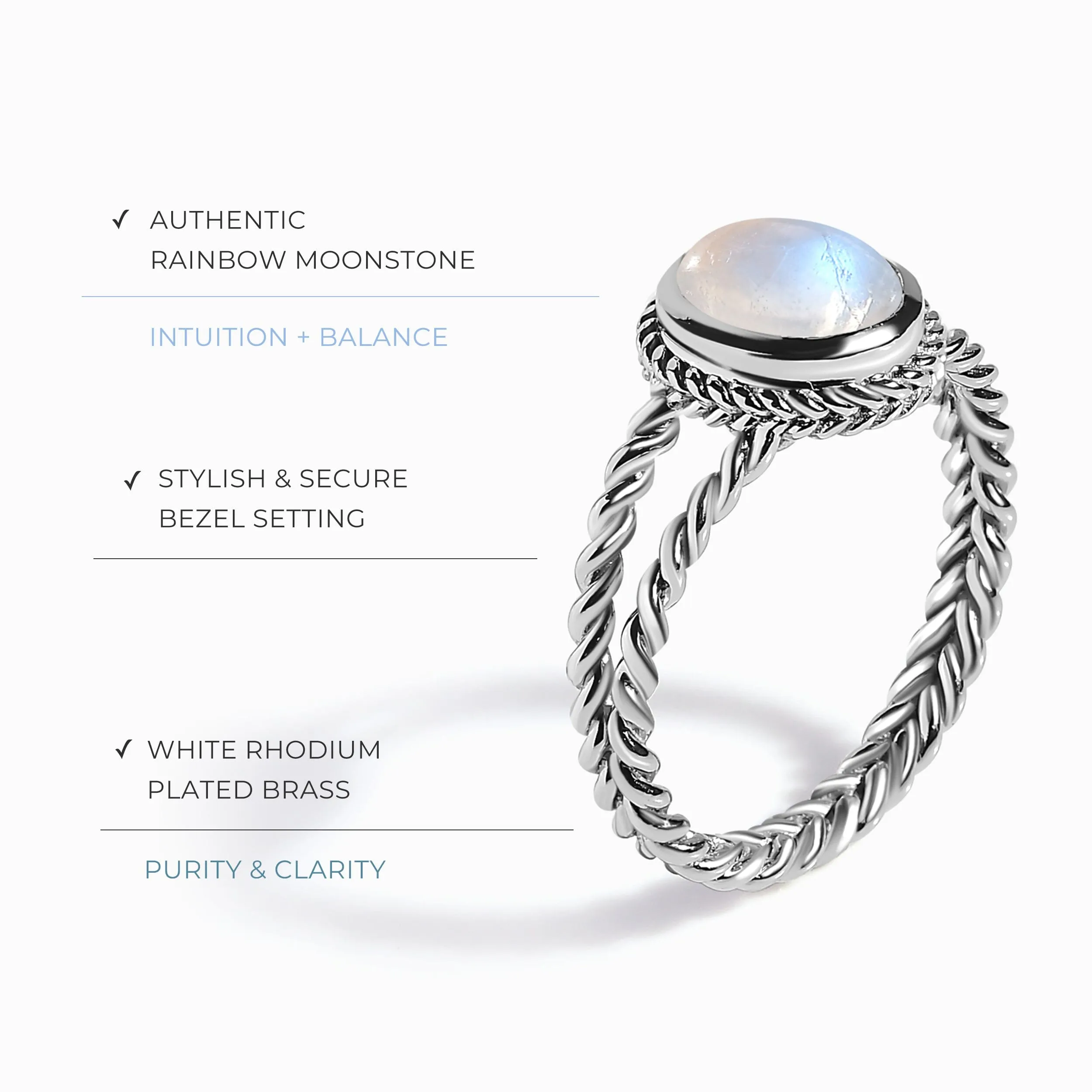 Moonstone Ring - Lynx Light