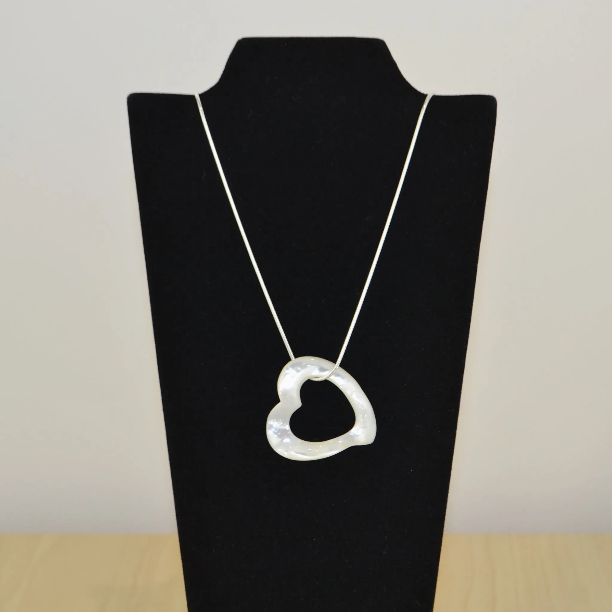 Mother of Pearl Heart Necklace