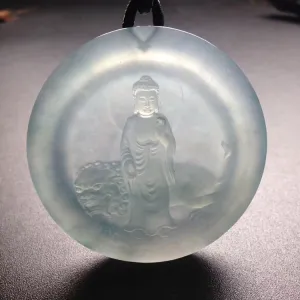 Natural Jade Pendant Jadeite Buddha Pendant PT211