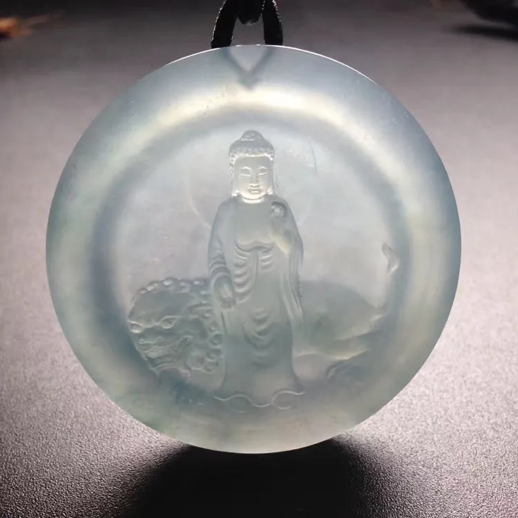 Natural Jade Pendant Jadeite Buddha Pendant PT211