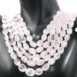 Natural Rose Quartz gemstone Beaded Necklace Quartz Jewelry Quartz stone Necklace Quartz Necklace Quartz Beads SKU:6142687