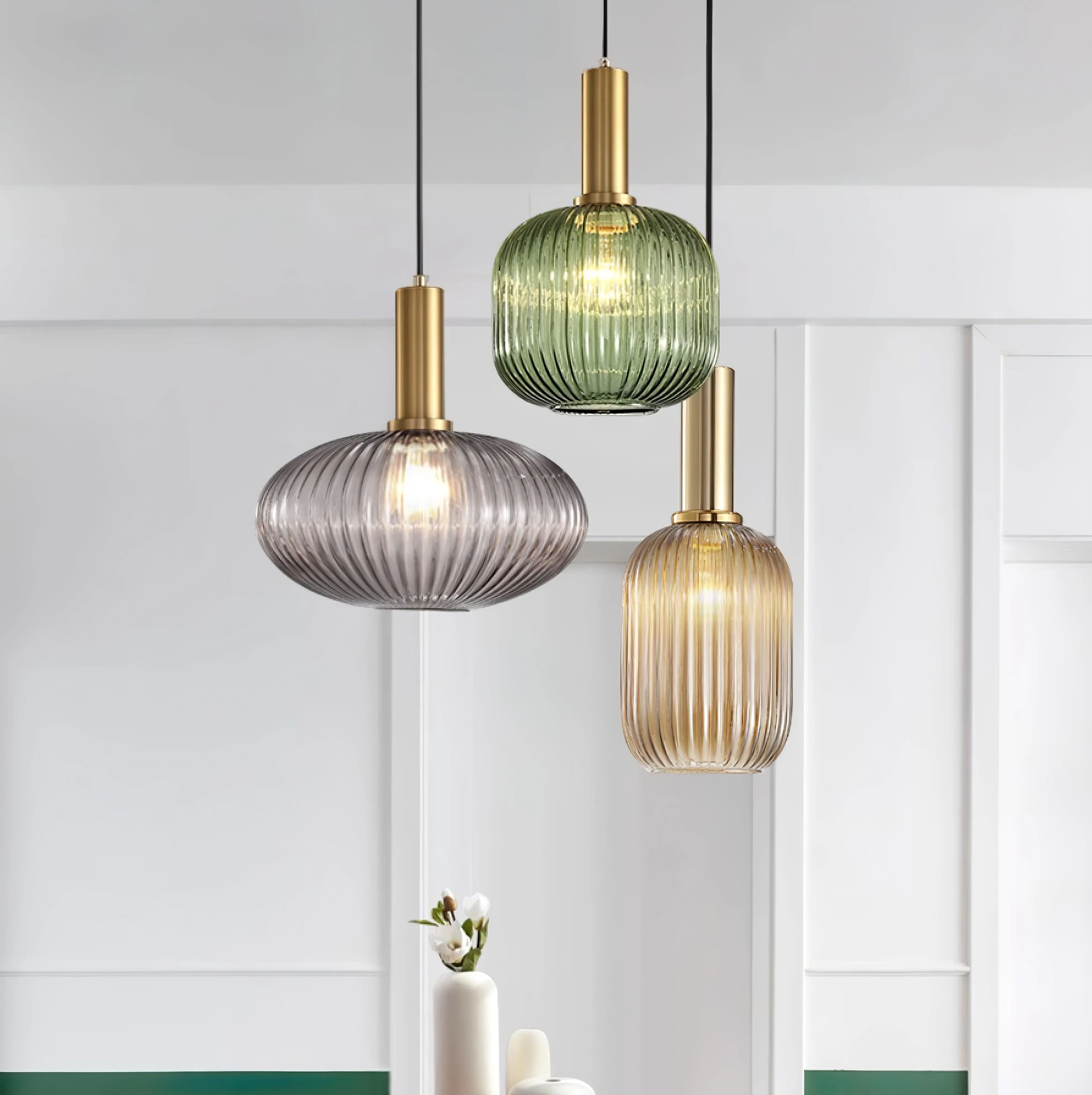 Nina Ribbed Pendant Lamp