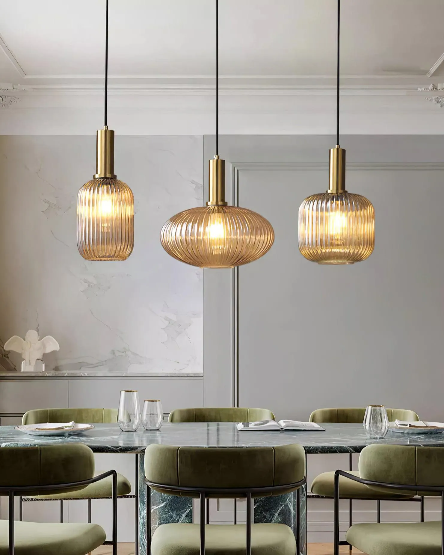 Nina Ribbed Pendant Lamp