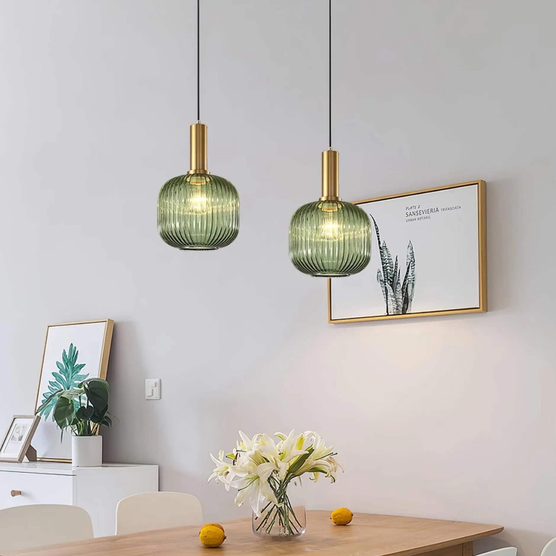 Nina Ribbed Pendant Lamp