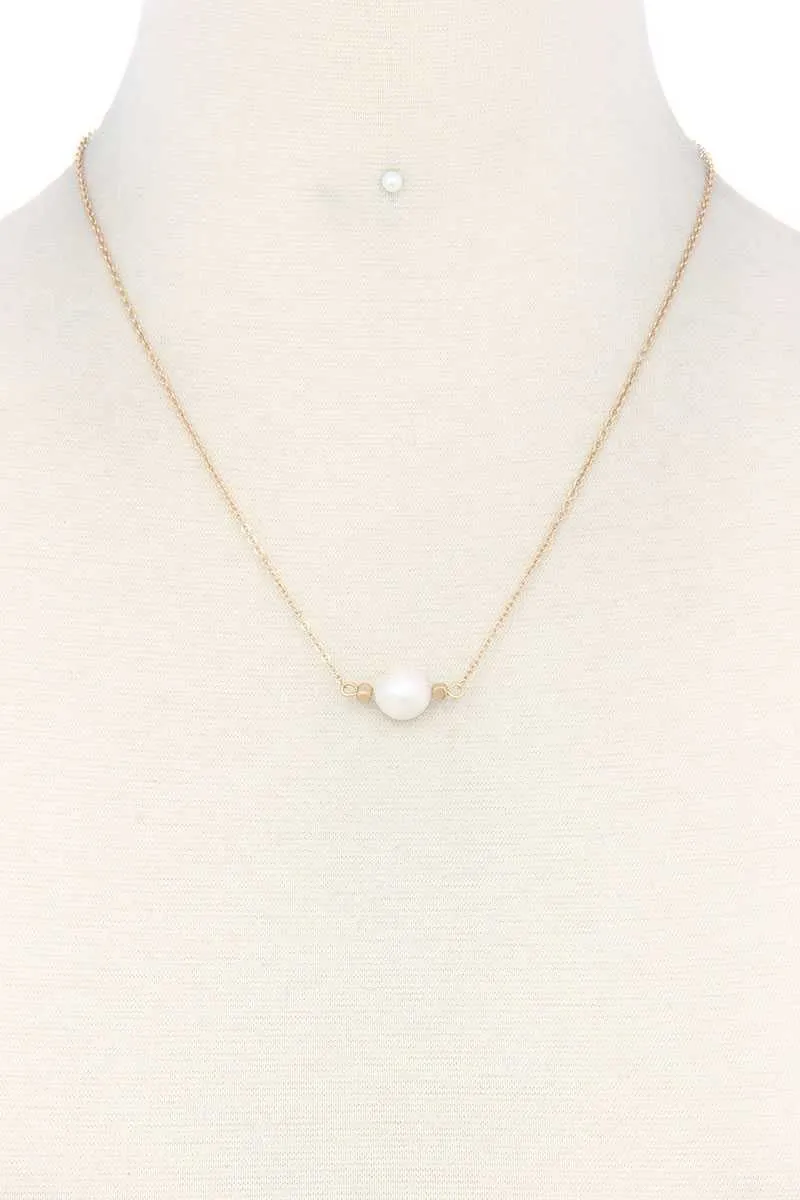 Pearl Charm Necklace