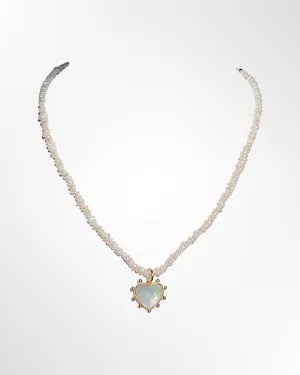 Pearl Heart Necklace