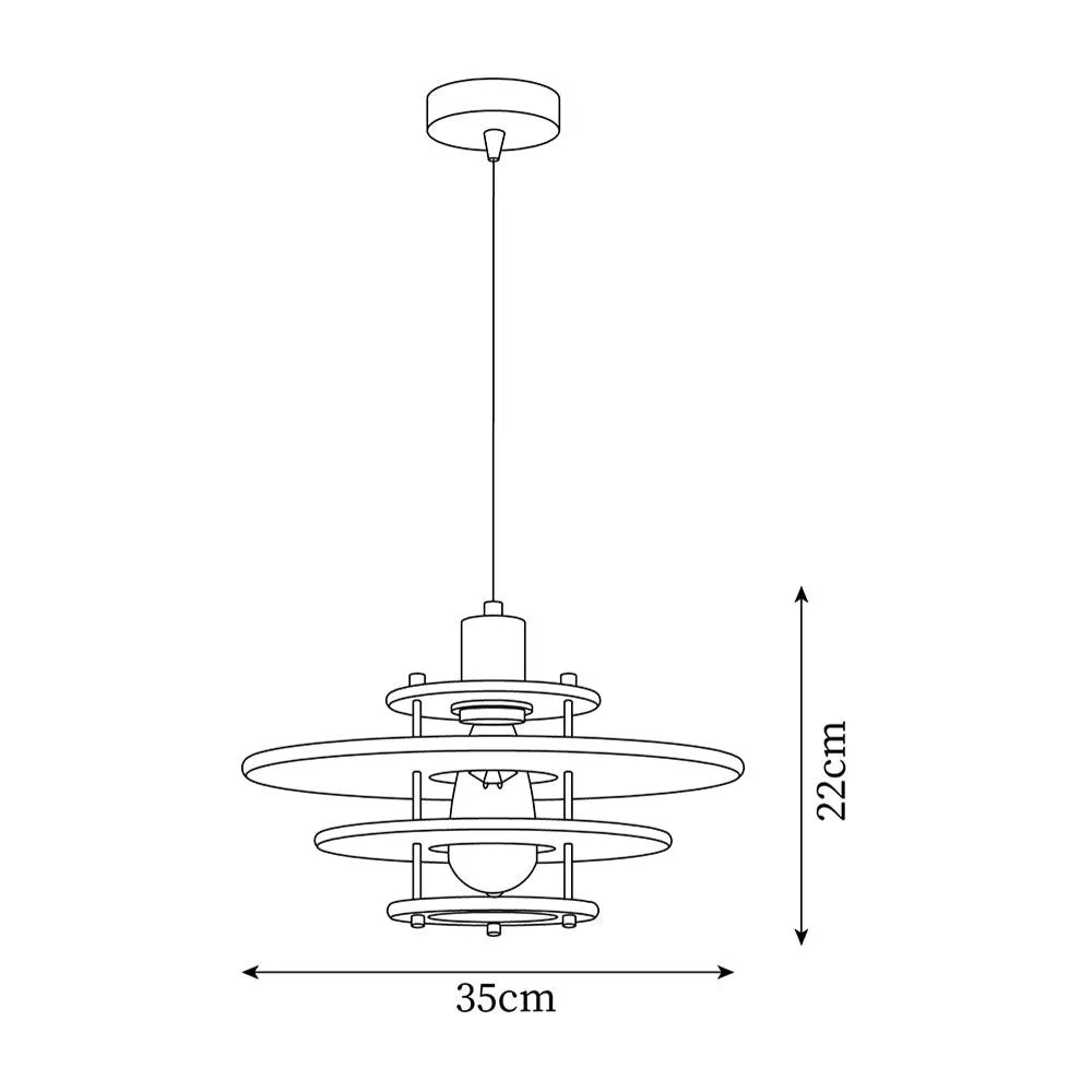 Pendel Pendant Lamp 13.7″- 8.6″