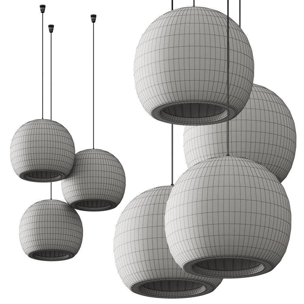 Pleated Crystal Pendant Light