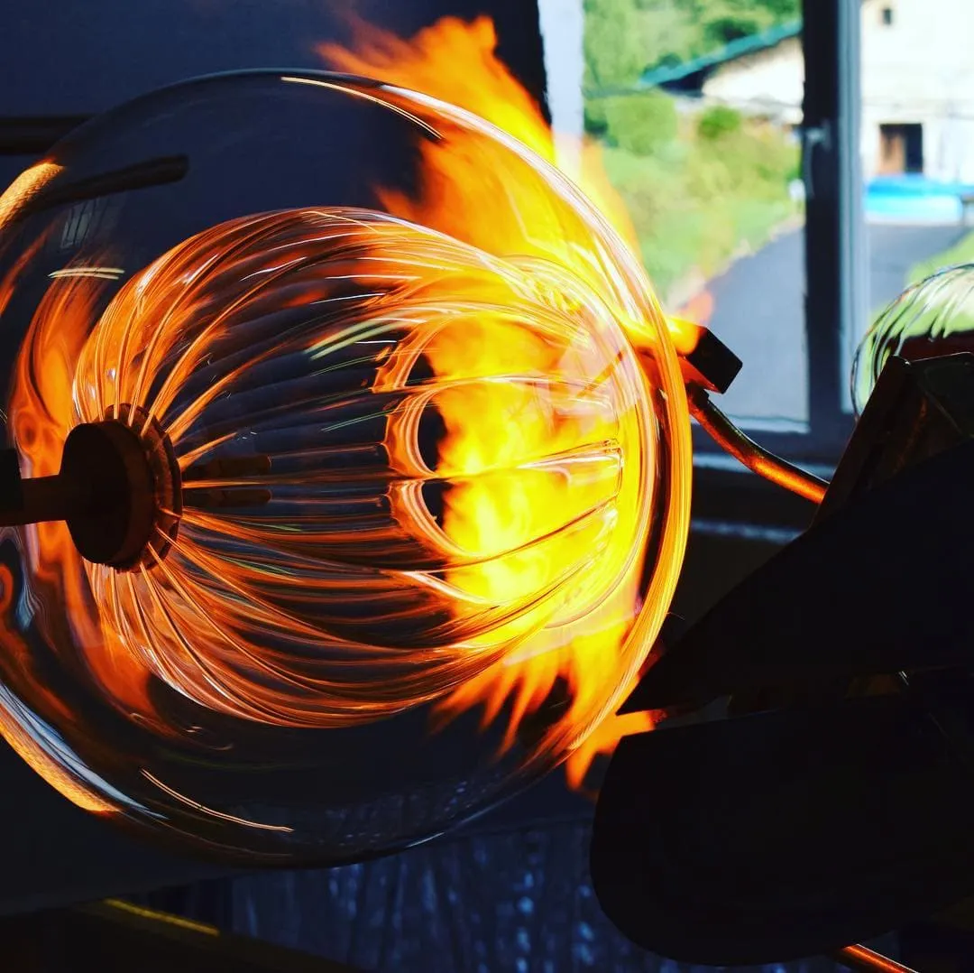 Pleated Crystal Pendant Light