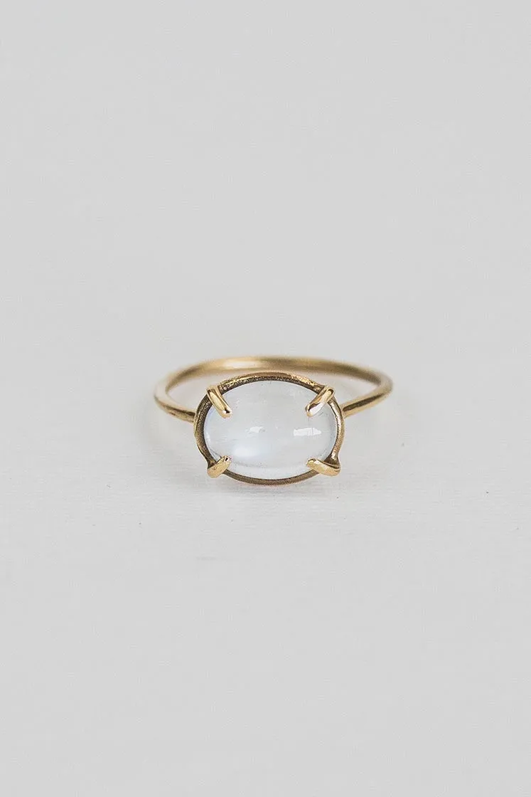 Prong Set Gemstone Ring - Moonstone