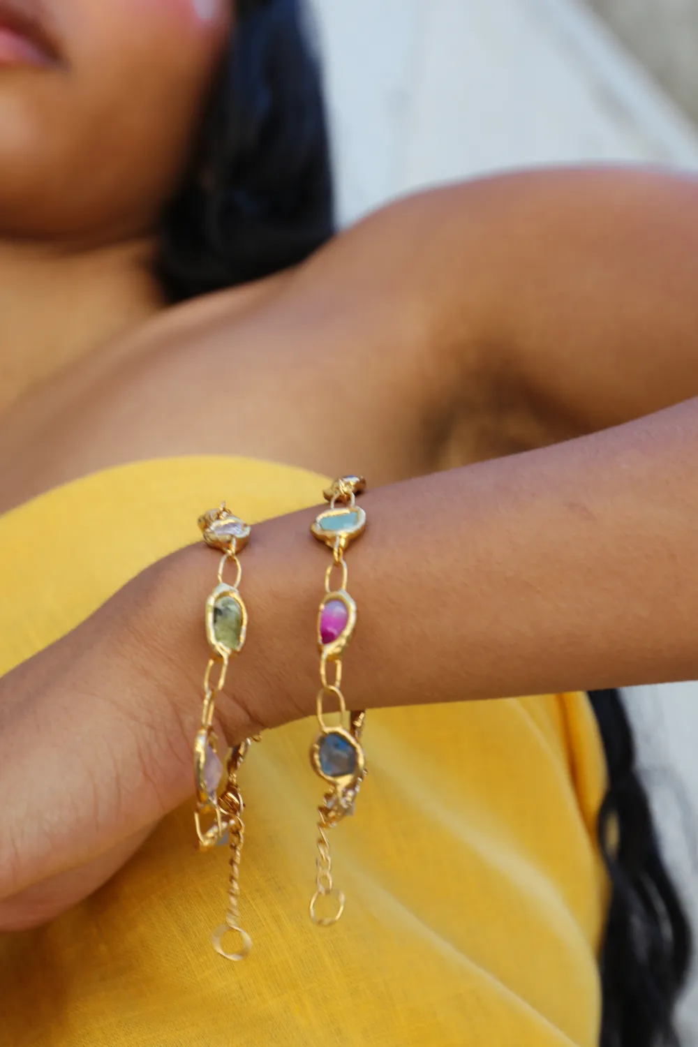 Rainbow Bracelet in Gold