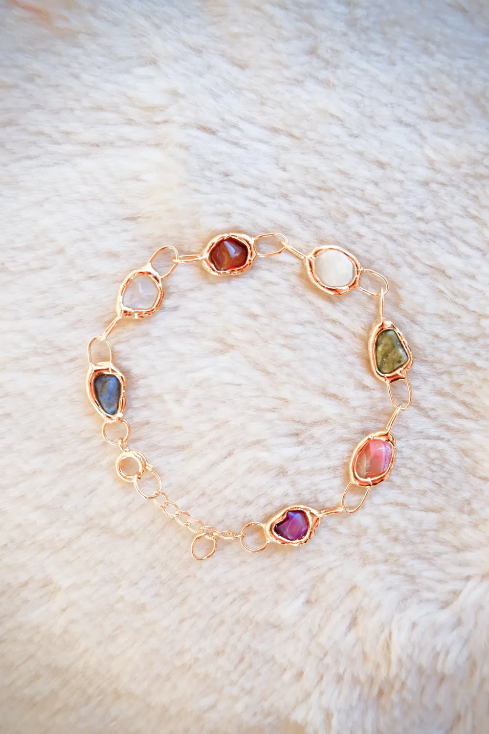 Rainbow Bracelet in Gold