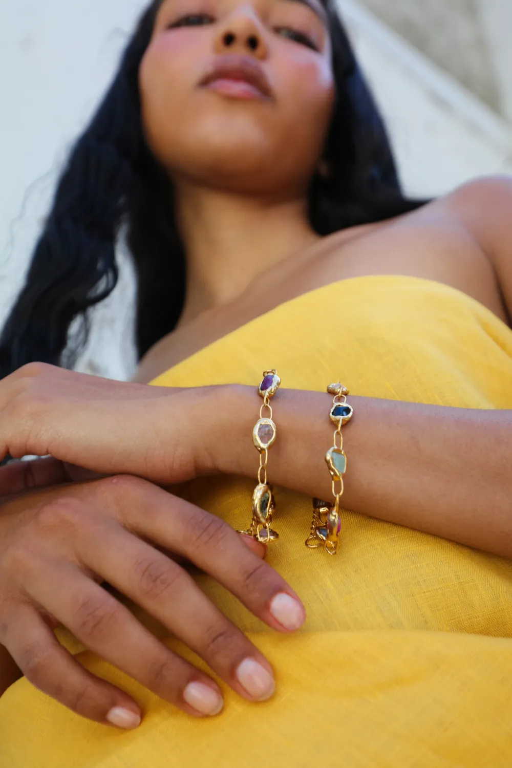 Rainbow Bracelet in Gold