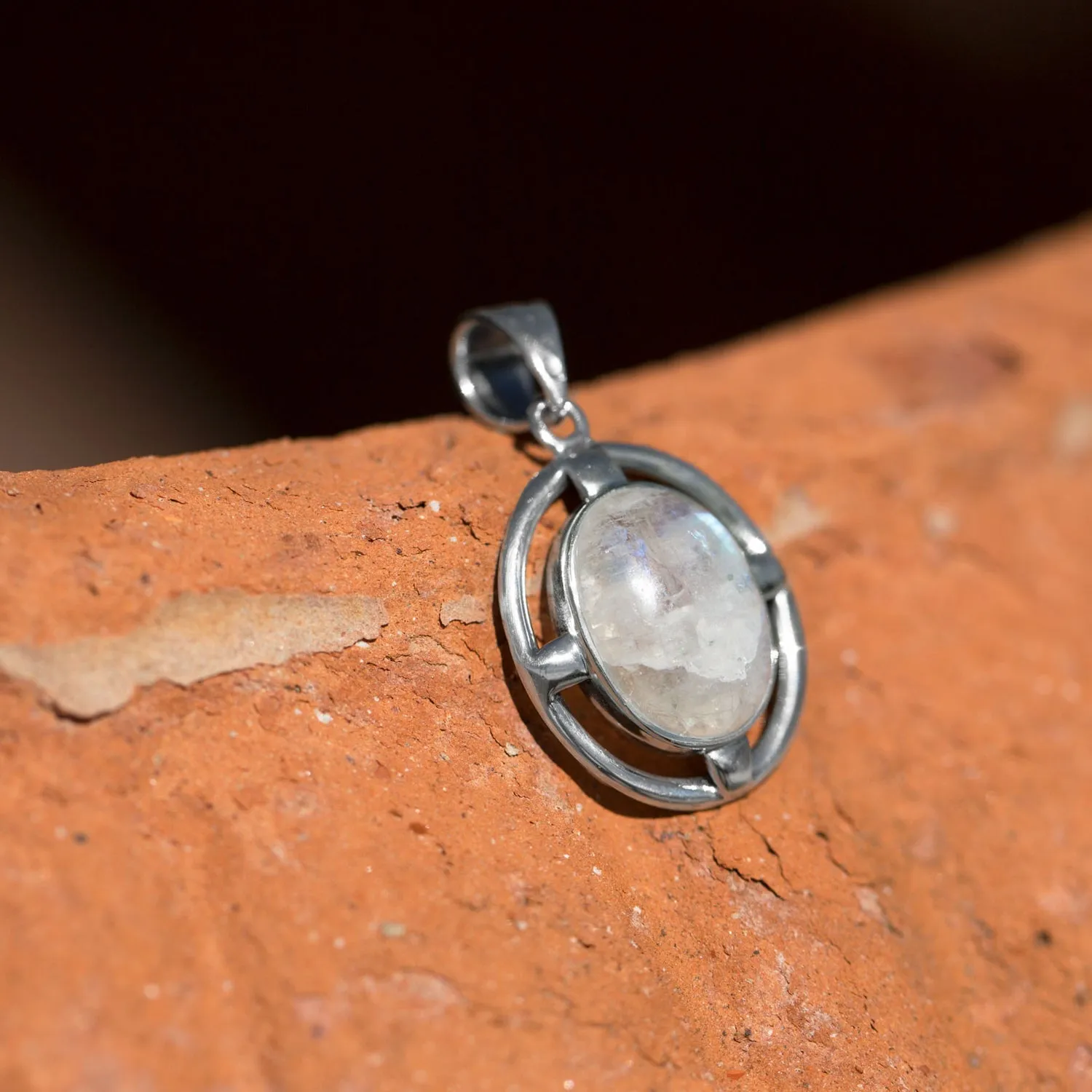 Rainbow Moonstone Pendant