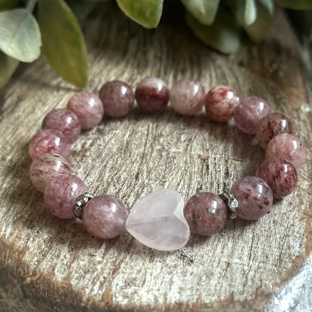 Rose Quartz & Strawberry Quartz