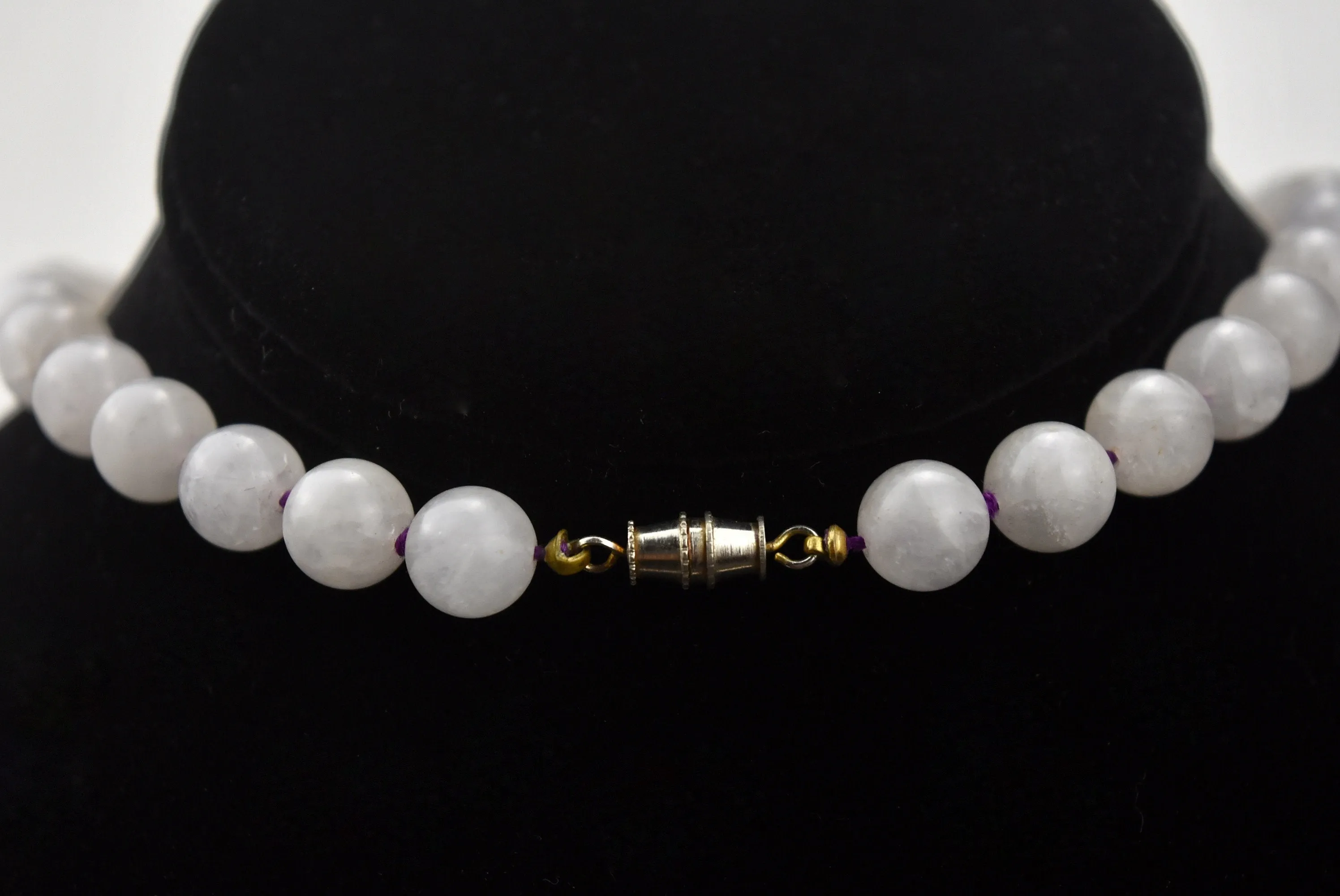 Rose Quartz Bead Necklace - 24"