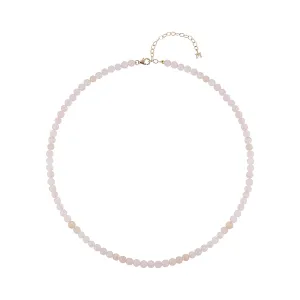 Rose Quartz  Beaded Choker