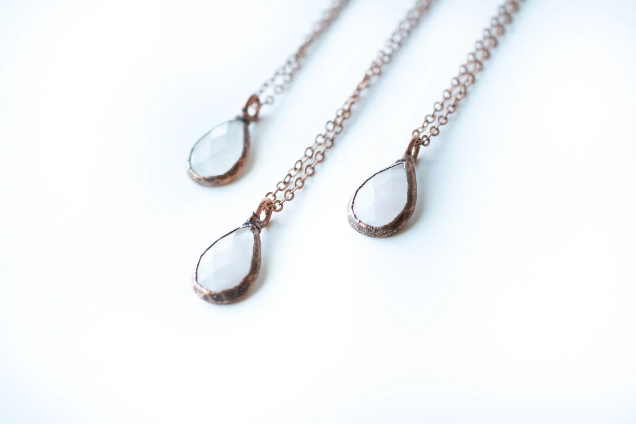 Rose Quartz Necklace | Faceted Rose Quartz