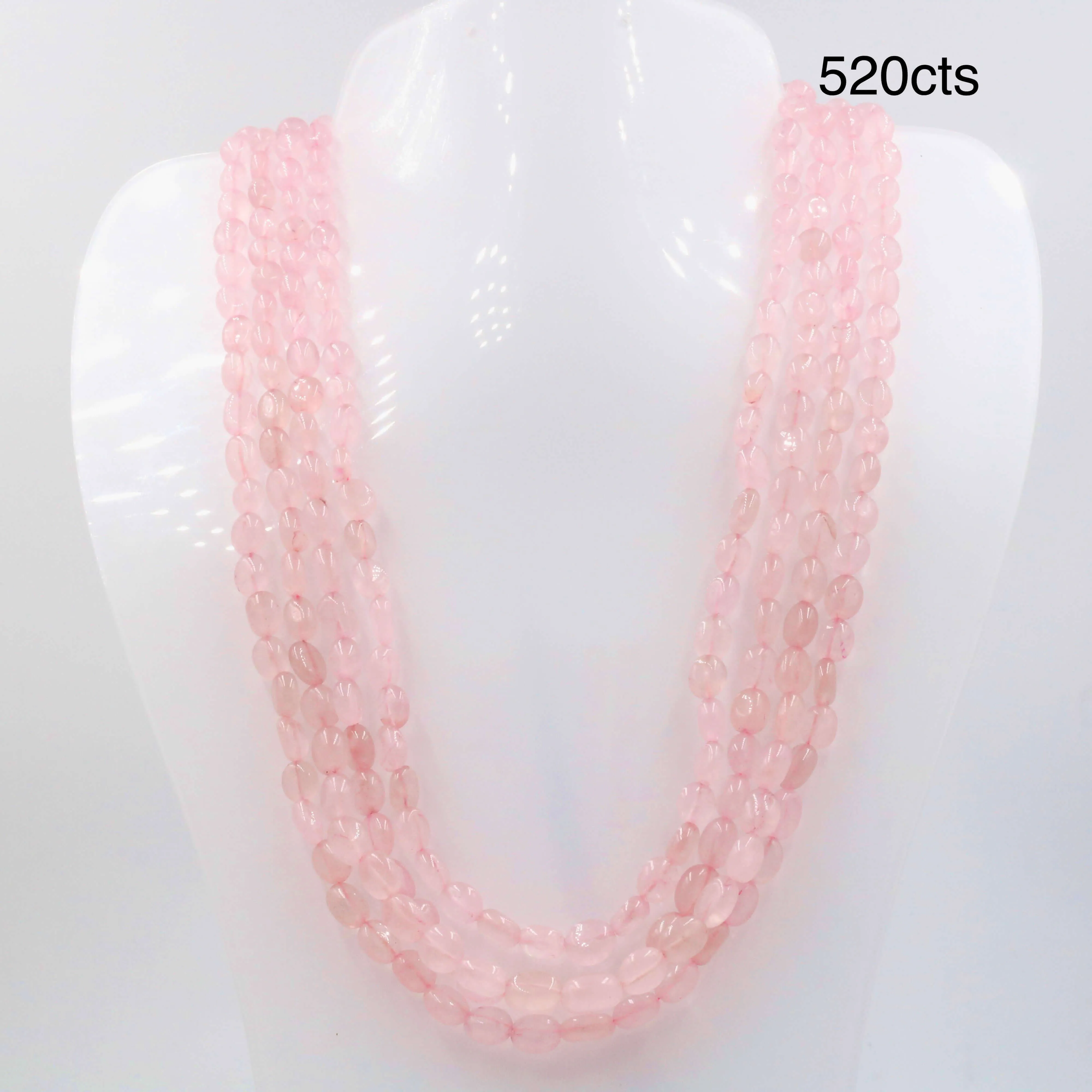 Rose Quartz Necklace Pink Quartz Rose Quartz Gemstone Necklace Beaded Necklace Layered Necklace Indian Necklace Quartz Sarafa SKU: 6143056