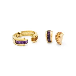 Sabbadini Citrine and Amethyst Set