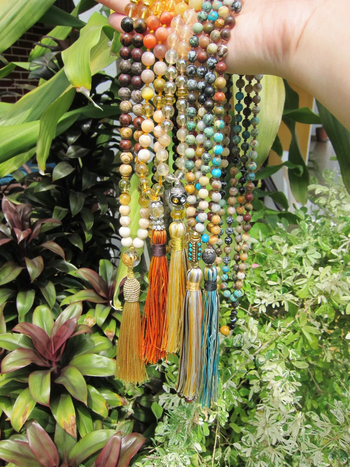 SALE - Radiant Manipura Chakra Mala Tassel Necklace