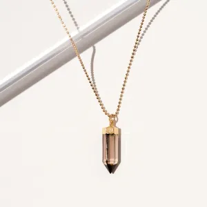 Smokey Quartz Mini Point Necklace