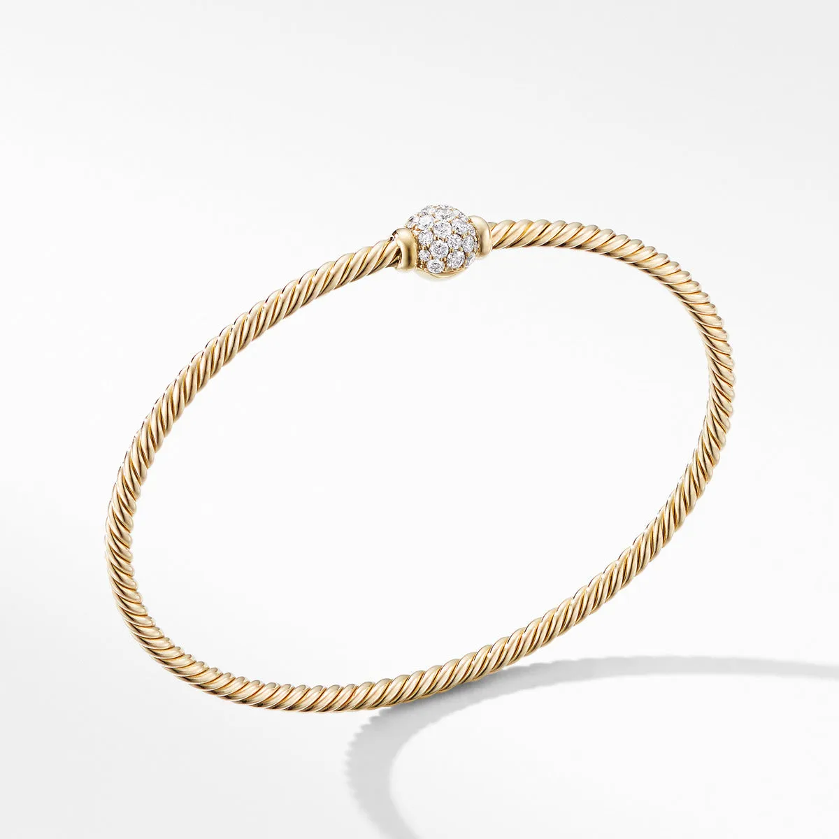 Solari Center Station Bracelet in 18K Yellow Gold with Diamonds