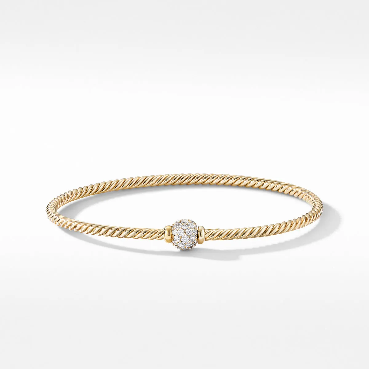 Solari Center Station Bracelet in 18K Yellow Gold with Diamonds