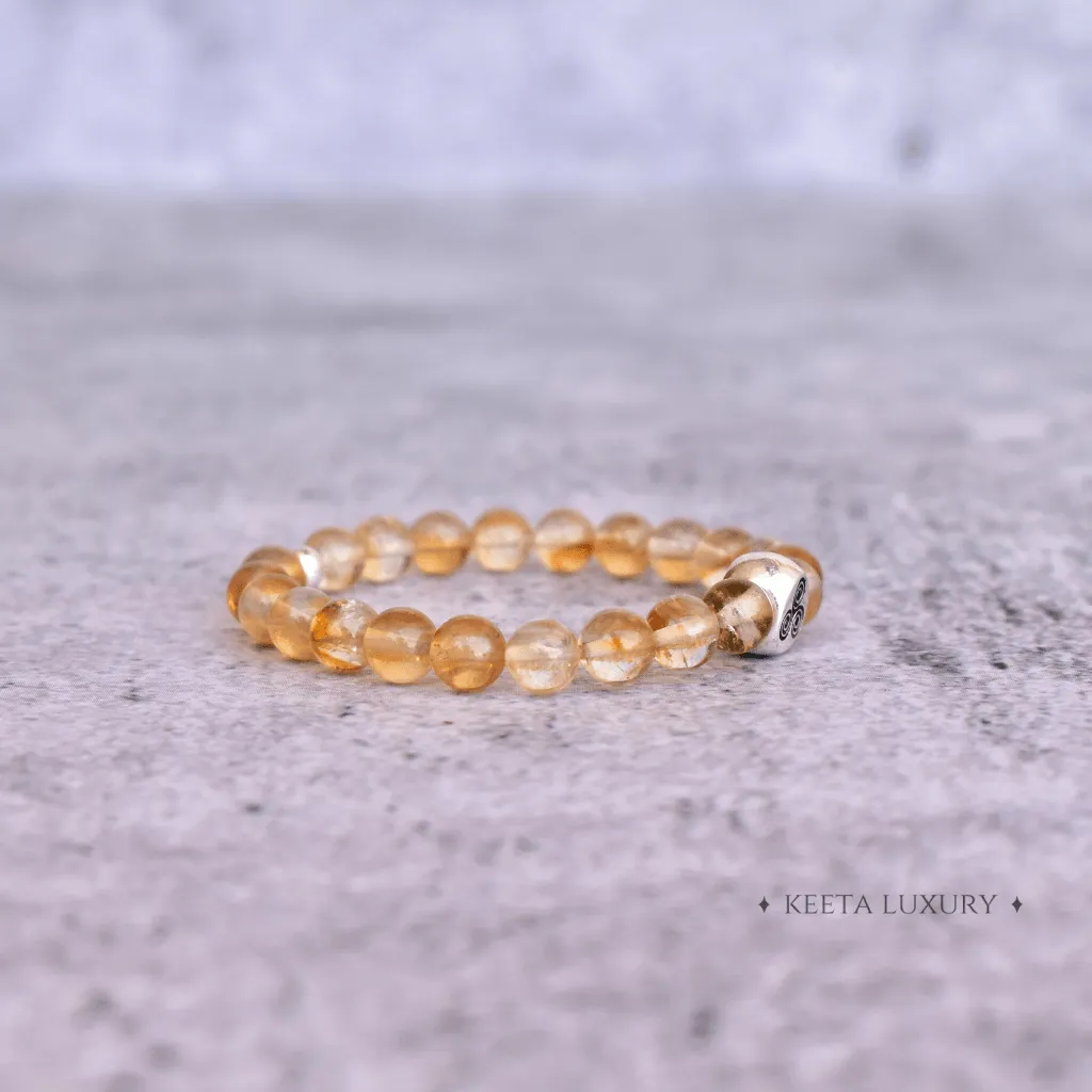 Spiral Serenity - Citrine Bracelets