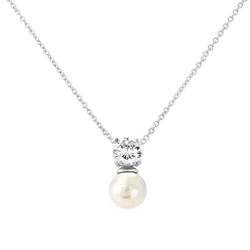 Suki Crystal and Pearl Necklace