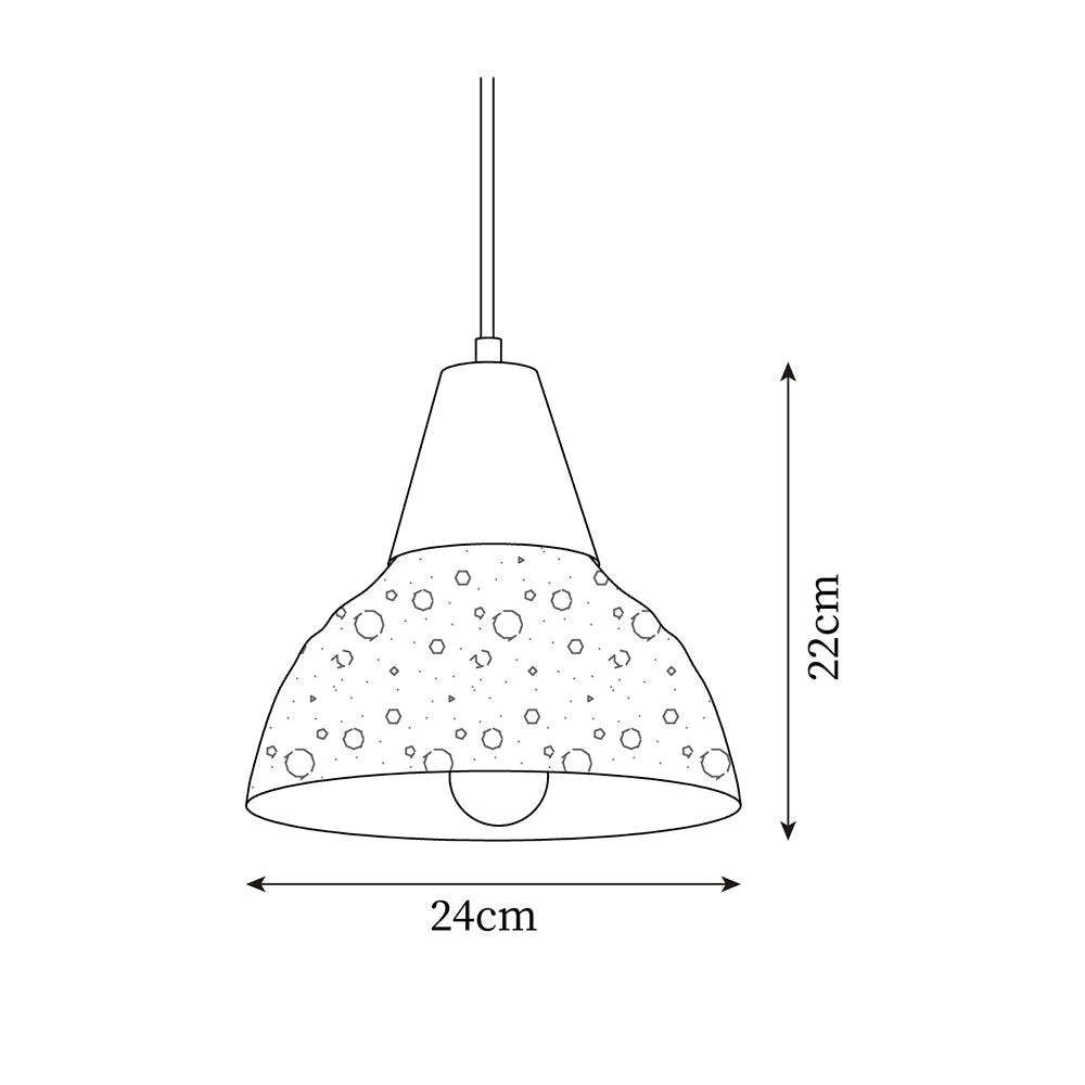 Tera Pendant Lamp 9.4″- 8.6″