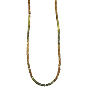 Tourmaline & Gold Beaded Necklace