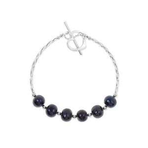 Twist Pearl Bracelet Midnight