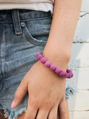 Various Lava Rock Bracelet