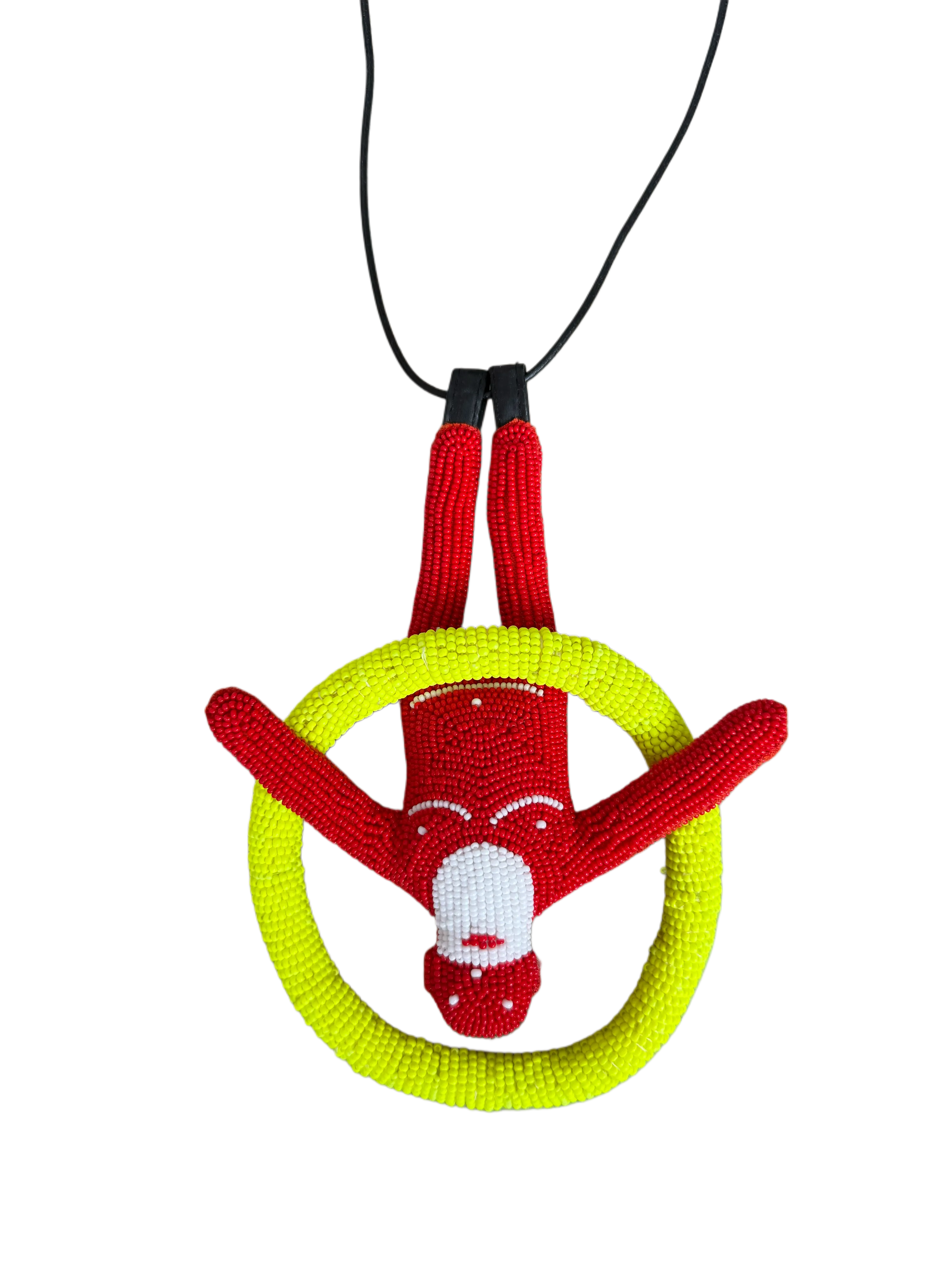 Walter Van Beirendonck Black Hole Necklace in Yellow