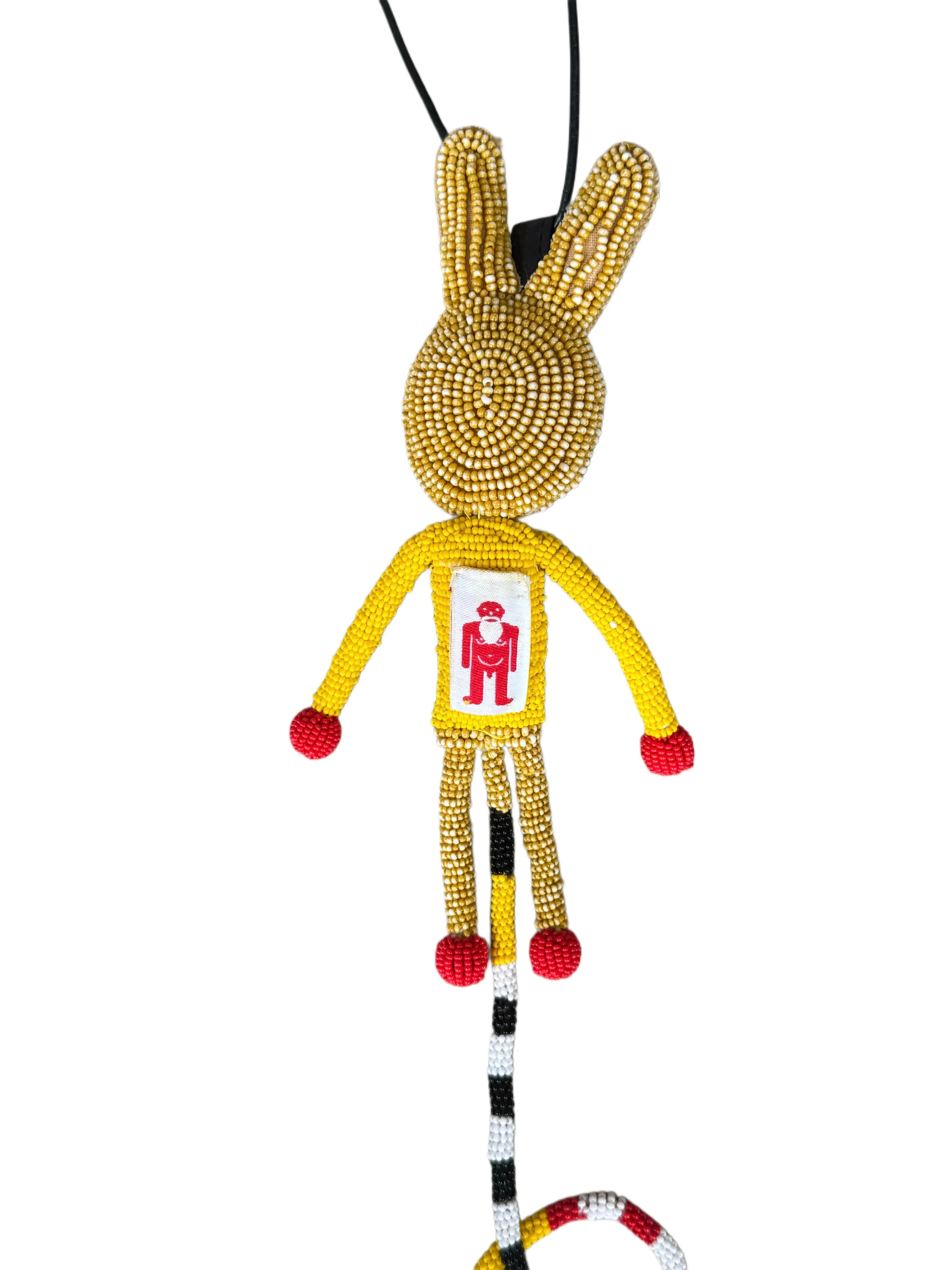 Walter Van Beirendonck Tube Rabbit Necklace Camel