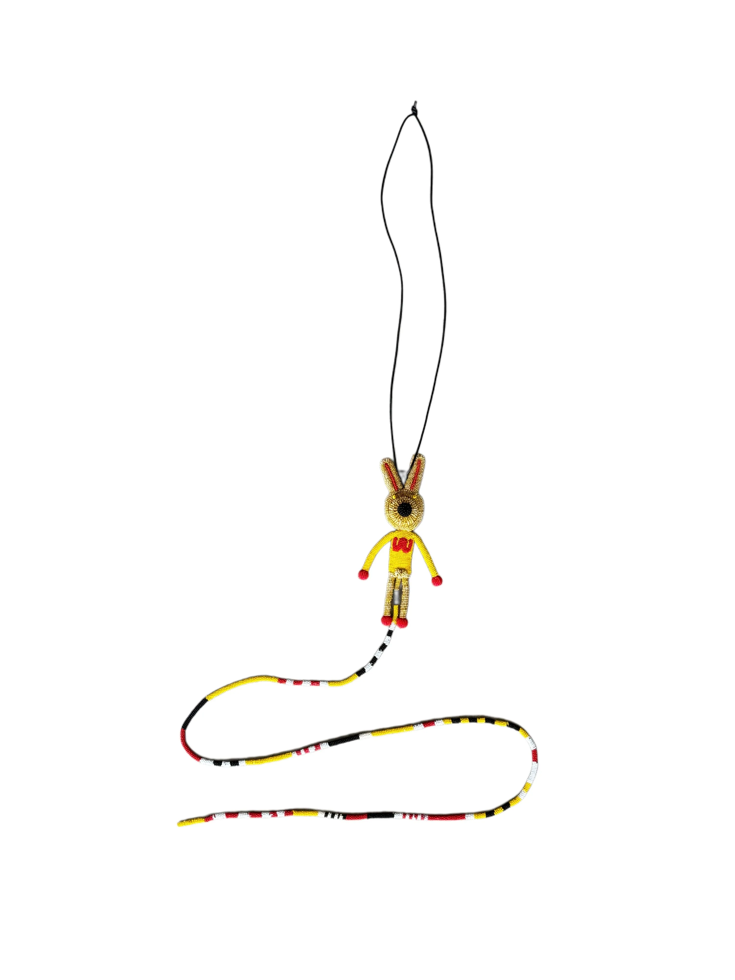 Walter Van Beirendonck Tube Rabbit Necklace Camel